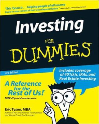 google for dummies books philosophy Investing 3 Sons 9780764524318 for Eric Tyson Wiley John Dummies &